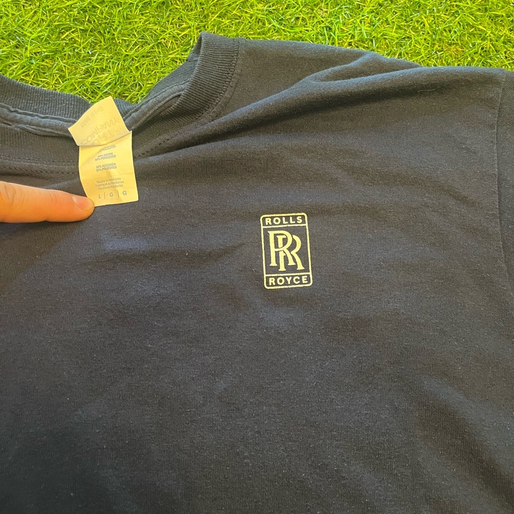 Vintage Rolls-Royce Logo T-Shirt Men’s Large Navy Blue